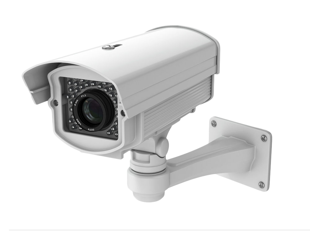 Wall-mounted CCTV camera