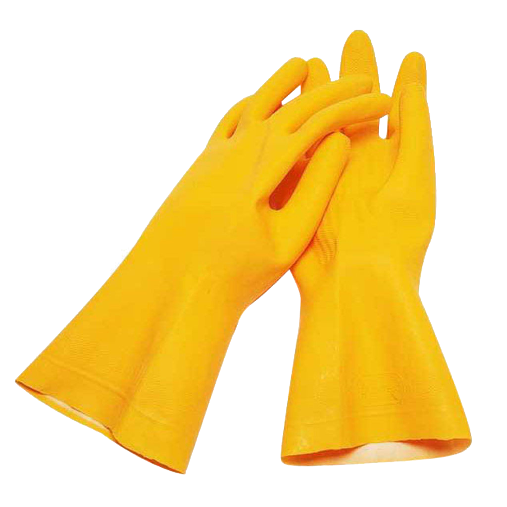 Rubber safety gloves
